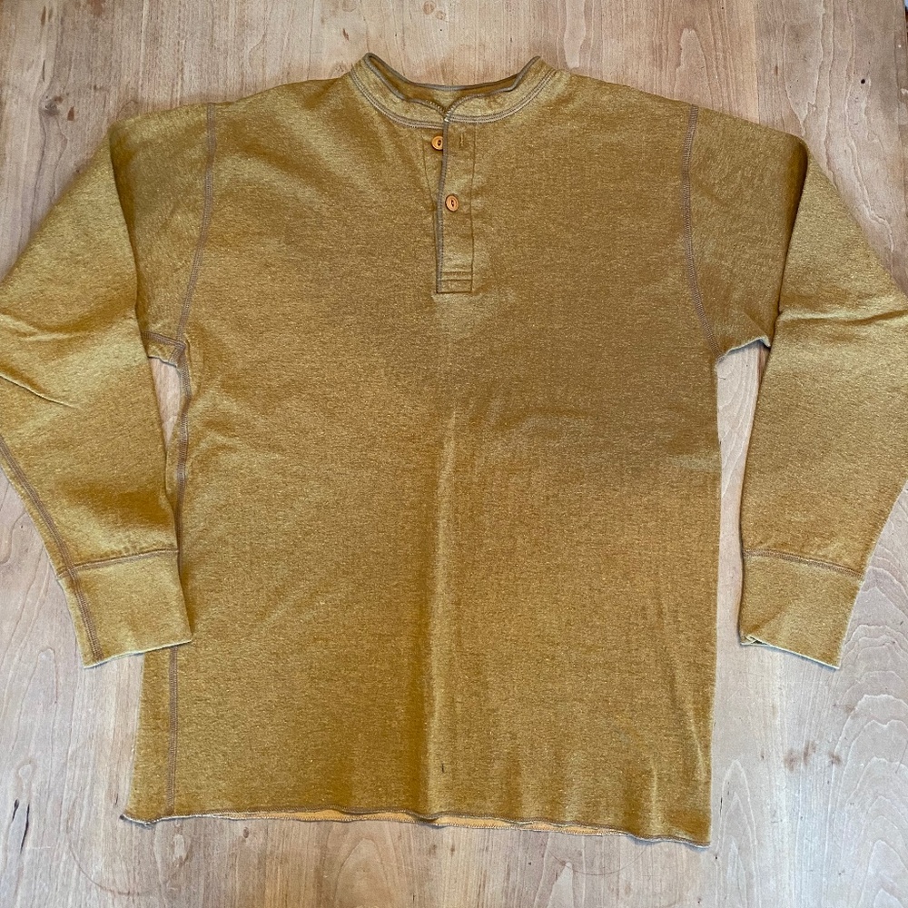 L.L. Bean Men's Two-Layer River Driver's Shirt, Traditional Fit Henley Medium